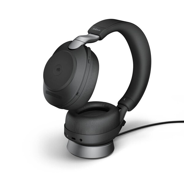 Jabra Evolve2 85 UC USB-A 純正新品イヤパッド交換済 Купить EVOLVE2 85 MS Stereo USB-A+ база - Гарнітура з